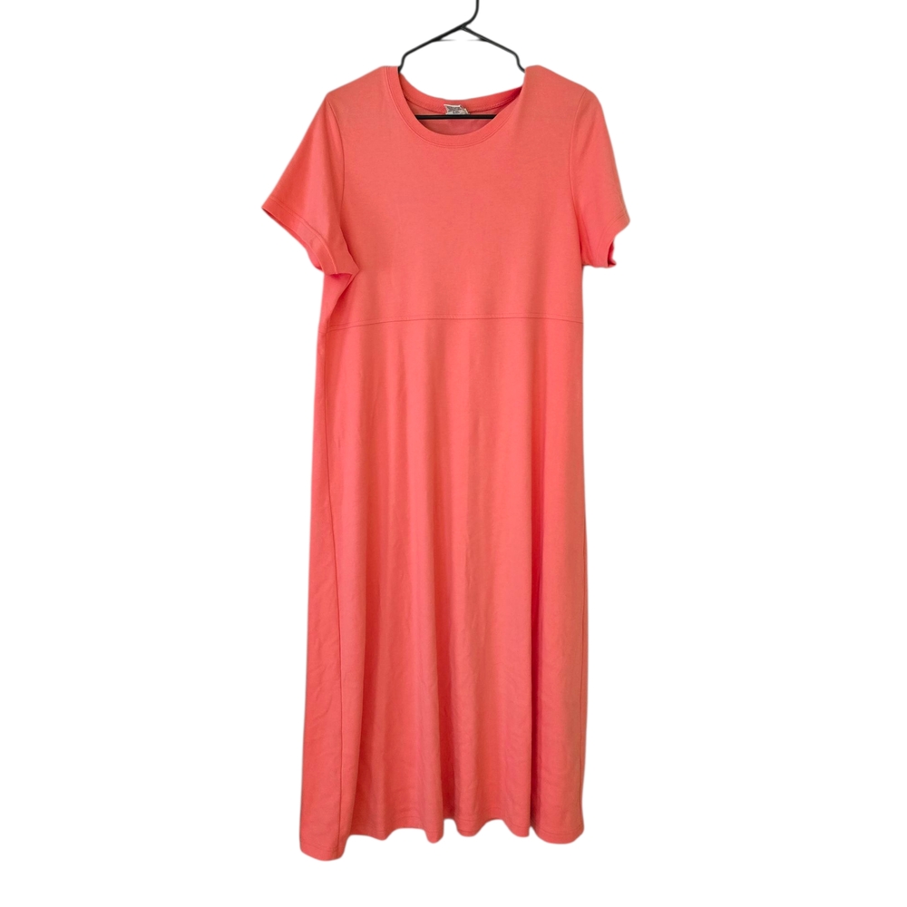 L.L. Bean Coral Long Cotton Dress